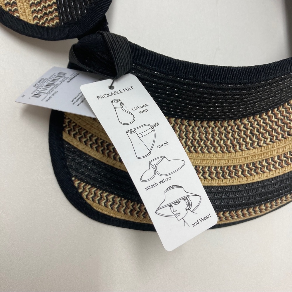 Soma Packable Visor Beach Hat Adjustable Womens O… - image 4